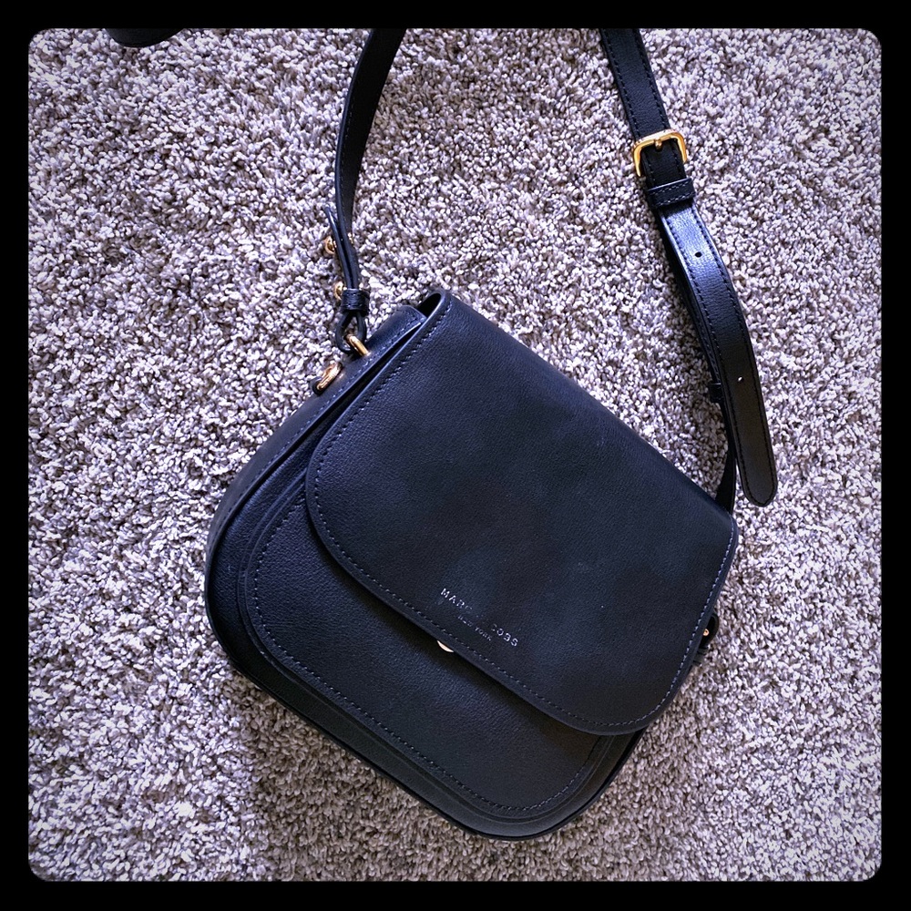 Authentic Marc Jacobs Black Leather Crossbody